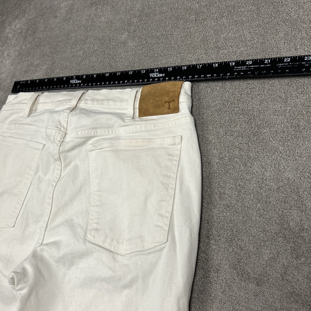 Tecovas Everyday Standard Jeans Mens 33x32 Ivory Twill Tan Western Pants Stretch - Picture 9 of 12
